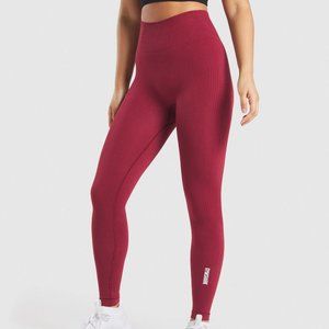 Gymshark Claret Power Down Leggings